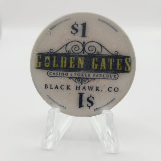 Golden Gates Casino Black Hawk Colorado $1 Casino Chip