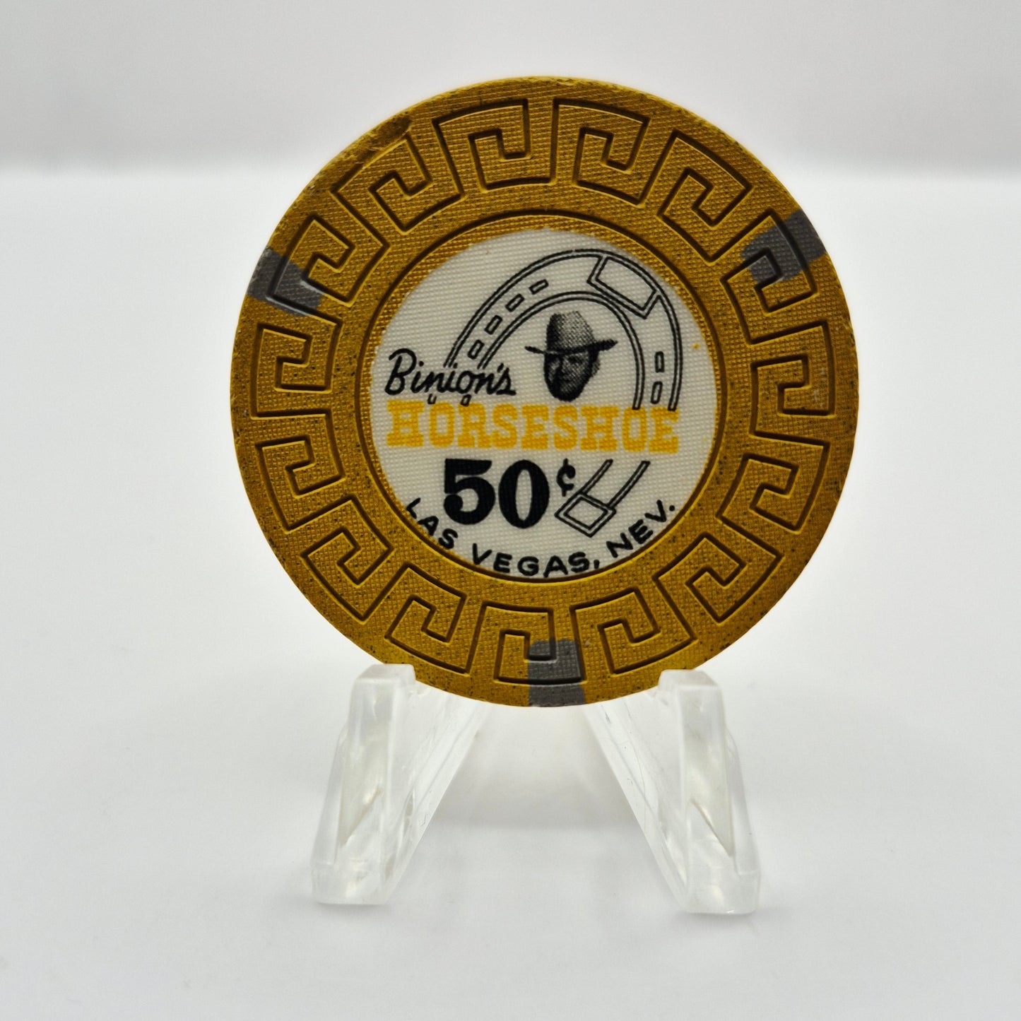 Horseshoe Club Binion's Las Vegas Nevada 1970's $.50 Casino Chip N5654