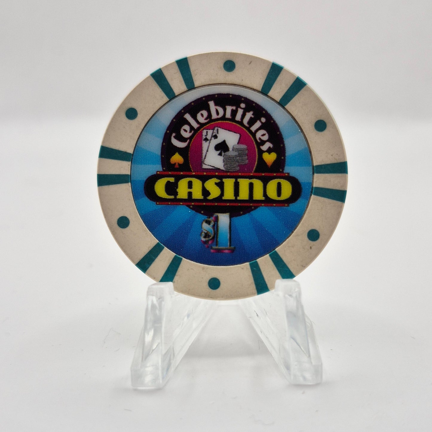 Celebrities Casino Card Room Kennewick Washington $1 Casino Chip
