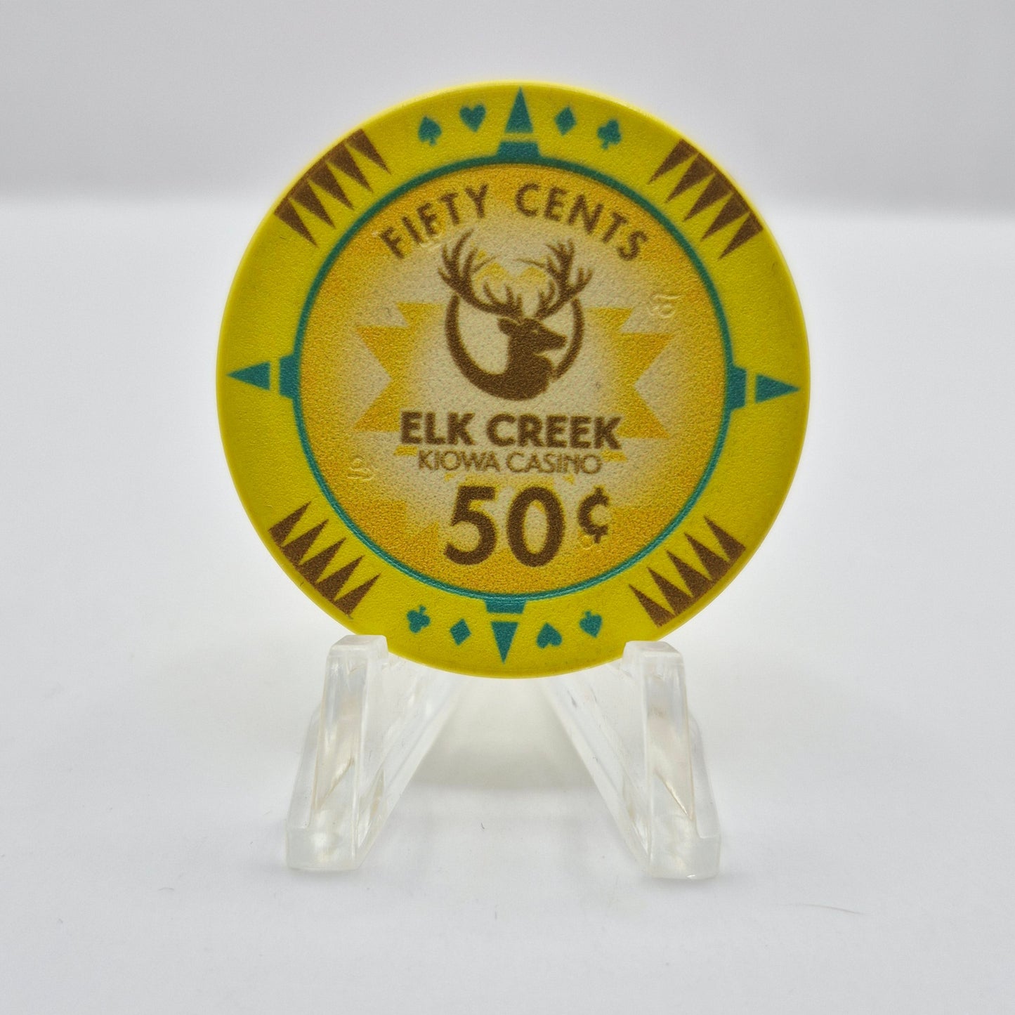 Kiowa Elk Creek Casino Hobart Oklahoma $.50 Casino Chip