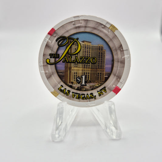 The Palazzo Hotel Casino Las Vegas Nevada 2008 $1 Casino Chip E8193