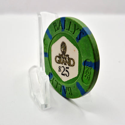 Bally's Grand Hotel Casino Atlantic City New Jersey $25 Casino Chip CG043788