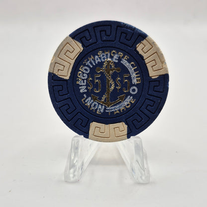 North Shore Club Casino Crystal Bay/ Lake Tahoe  Nevada $5 Casino Chip 1970 N7738.1