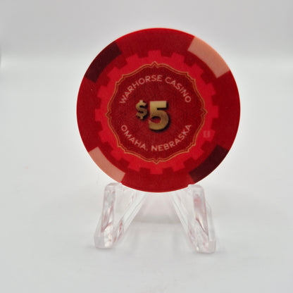 WarHorse Casino Omaha Nebraska 2024 $5 Casino Chip