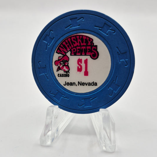 Whiskey Pete's Hotel Casino Jean Nevada 1989 $1 Casino Chip N2309