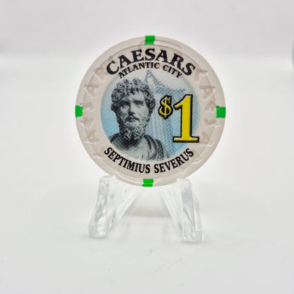 Caesars Hotel Casino Atlantic City New Jersey $1 Casino Chip