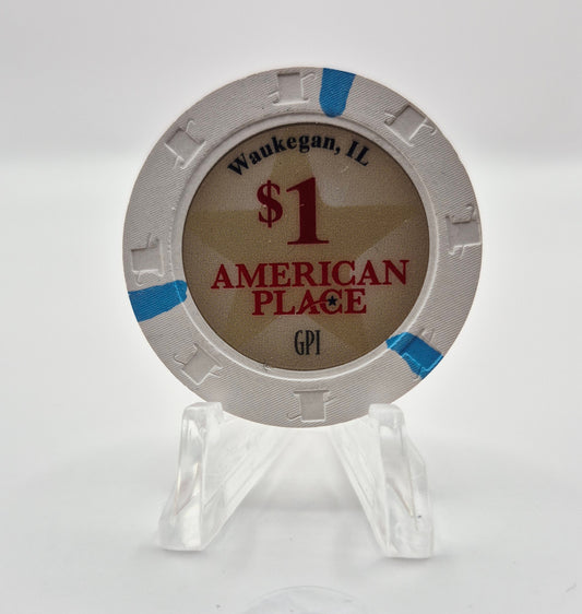 American Place Casino Waukegan Illinois 2023 $1 Casino Chip