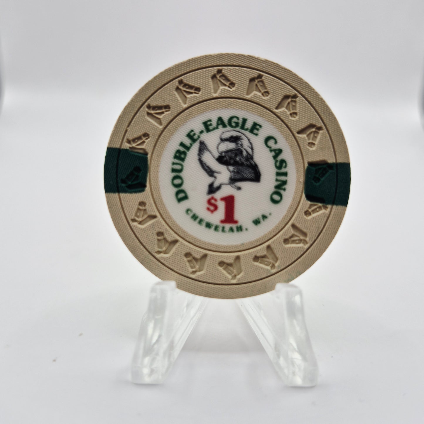Double Eagle Casino Chewelah Washington $1 Casino Chip *UNC