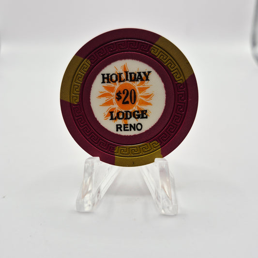 Holiday Lodge Reno Nevada 1963 LE $20 Casino Chip N5174
