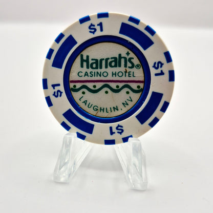 Harrah's Hotel Casino Laughlin Nevada 1992 $1 Casino Chip N0405