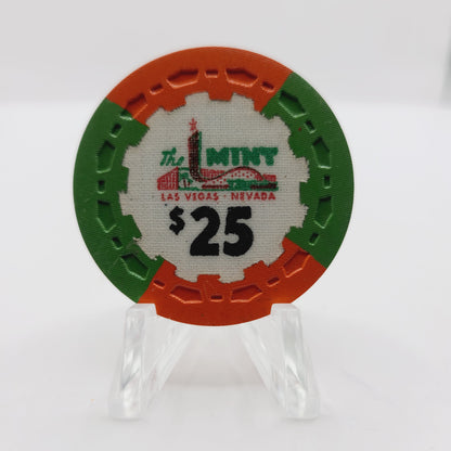 The Mint Hotel Casino Las Vegas Nevada 1964 $25 Casino Chip N6960 *VERY NICE CONDITION