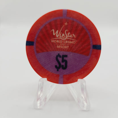 Win Star Casino Thackerville Oklahoma $5 Casino Chip