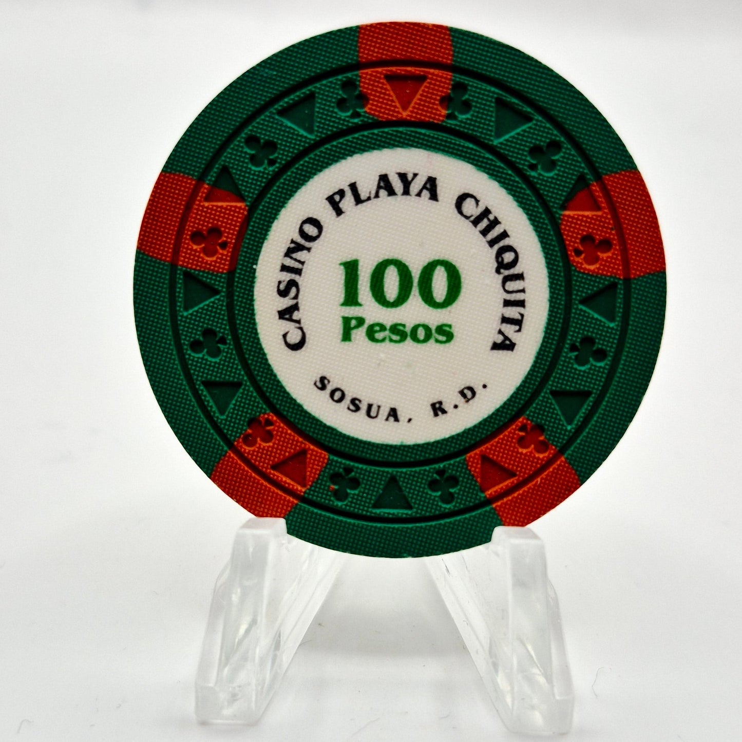 Casino Playa Chiquita Casino Sosua Dominican Republica 100 'PESOS' Casino Chip CG080181
