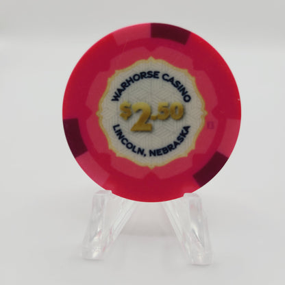 WarHorse Hotel Casino Lincoln Nebraska 2024 $2.50 Casino Chip