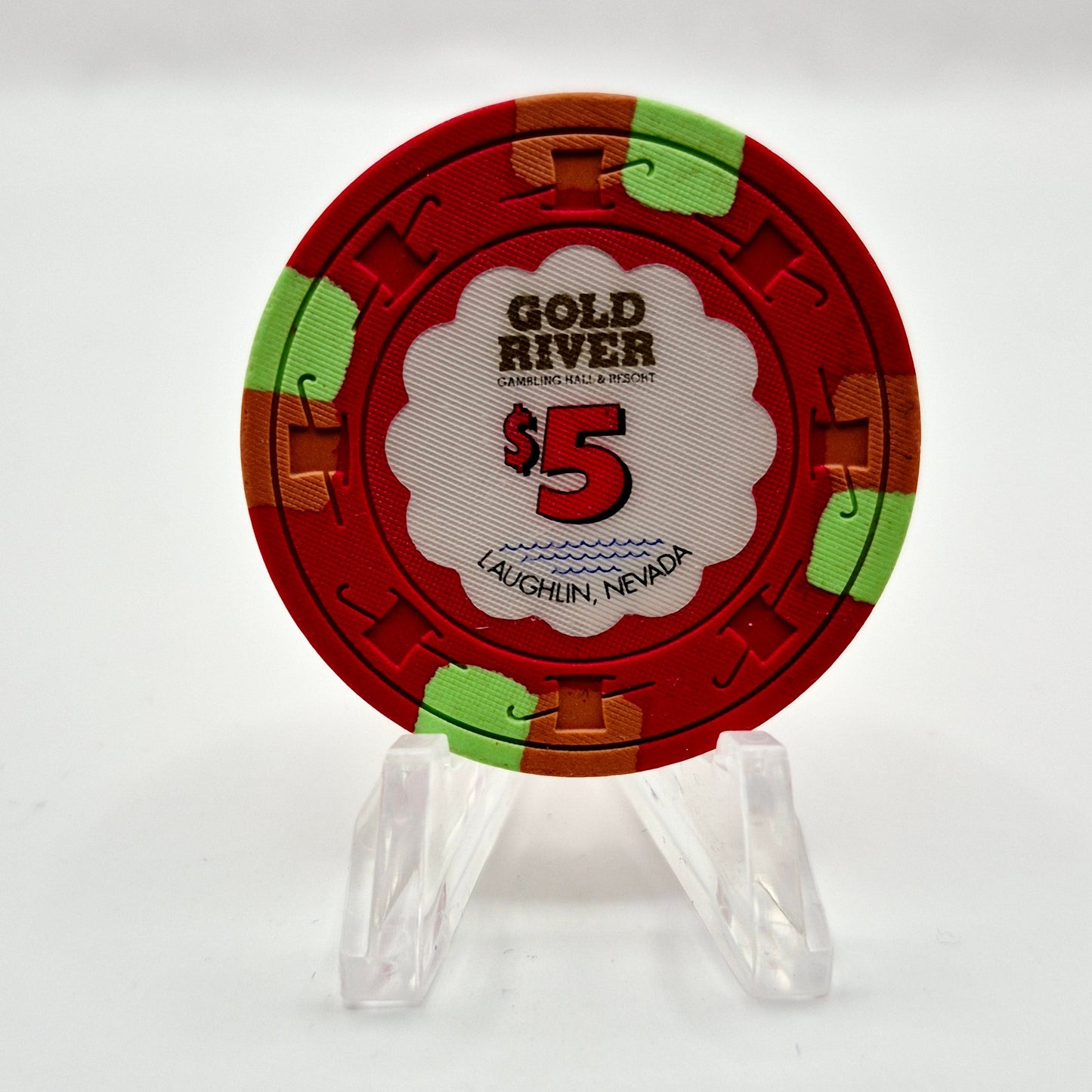 Gold River Laughlin Nevada 1991 $5 Casino Chip N7268