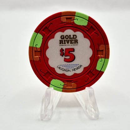 Gold River Laughlin Nevada 1991 $5 Casino Chip N7268