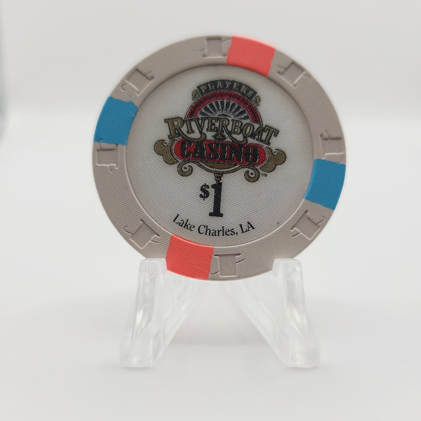 Players Island "Riverboat" Casino Lake Charles Louisiana $1 Casino Chip