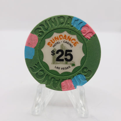 Sundance Hotel Casino Las Vegas Nevada 1980 $25 Casino Chip N2234