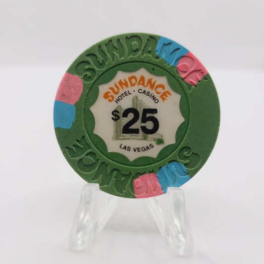 Sundance Hotel Casino Las Vegas Nevada 1980 $25 Casino Chip N2234
