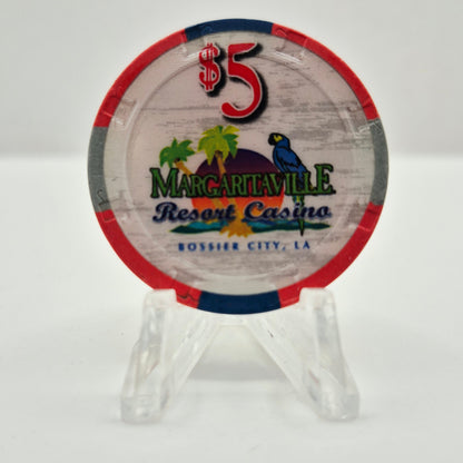 Margaritaville Casino Bossier City Louisiana 2013 'Grand Opening' $5 Casino Chip *Circulated