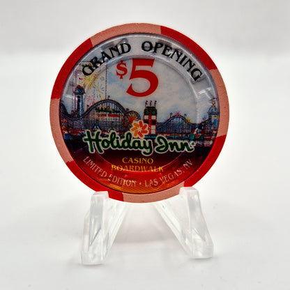 Holiday Inn Casino Boardwalk Las Vegas Nevada 1995 $5 Casino Chip N2373