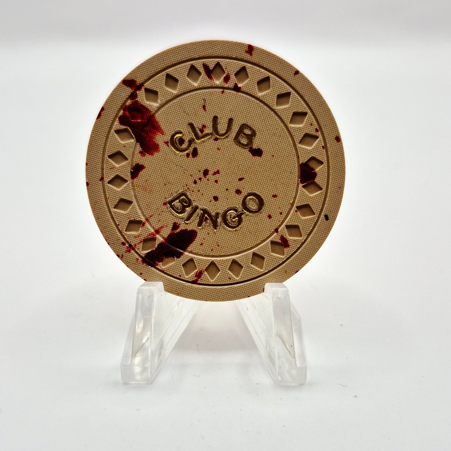 Club bingo (L.A. Highway) Casino Las Vegas Nevada 1947 $100 Casino Chip  N0798