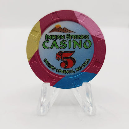 Indian Springs Casino Indian Springs Nevada 1998 $5 Chip V2850