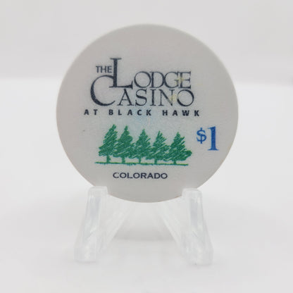 Lodge Casino & Hotel Black Hawk Colorado 1998 $1 Casino Chip