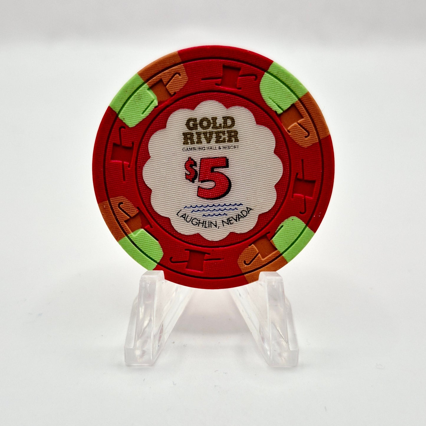 Gold River Laughlin Nevada 1991 $5 Casino Chip N7268
