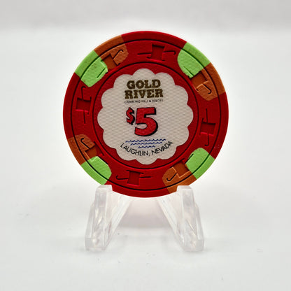 Gold River Laughlin Nevada 1991 $5 Casino Chip N7268