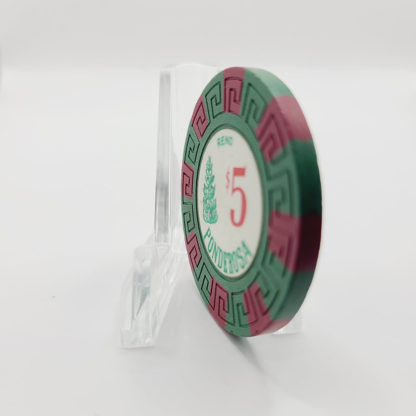 Ponderosa Hotel Casino Reno Nevada 1983 $5 Casino Chip N5461