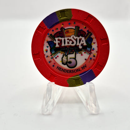 Fiesta Hotel Casino Henderson Nevada 2001 $5 Casino Chip V8428