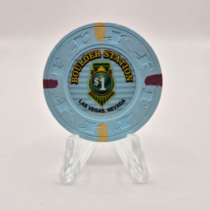 Boulder Station Hotel Casino Las Vegas Nevada 2016 $1 Casino Chip D2329