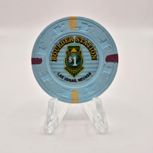 Boulder Station Hotel Casino Las Vegas Nevada 2016 $1 Casino Chip D2329