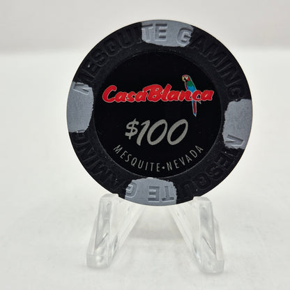 CasaBlanca Hotel Casino Mesquite Nevada 2015 $100 Casino Chip D2036