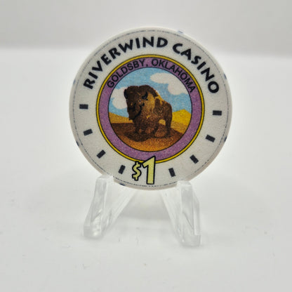 Riverwind Hotel Casino Norman Oklahoma $1 Casino Chip