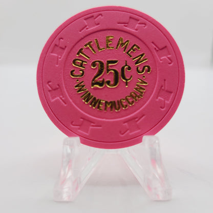 Cattlemens Casino Winnemucca Nevada 1985 $.25 Casino Chip N3060