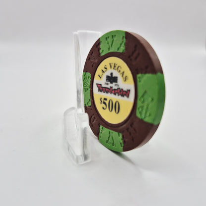 Thunderbird Hotel Casino Las Vegas Nevada 1995 "Borland Imitation" $500 Casino Chip E7398