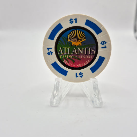 Atlantis Casino Resort Reno Nevada 1998 $1 Casino Chip N9278