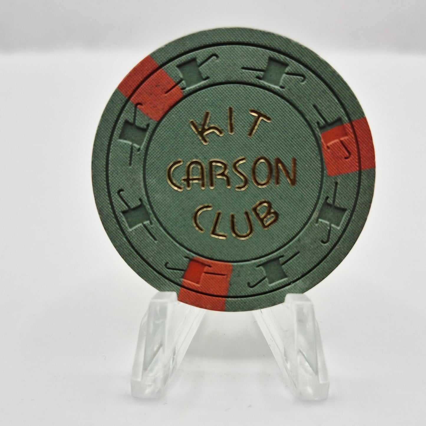 Kit Carson Club Carson City Nevada 1960s $5 Casino  Chip N6159