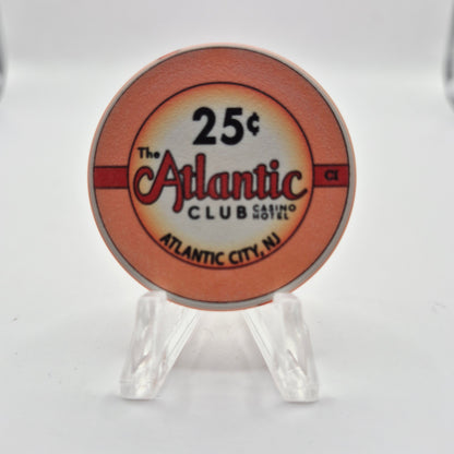 The Atlantic Club Casino Hotel Atlantic City New Jersey 2012 $.25 Casino Chip