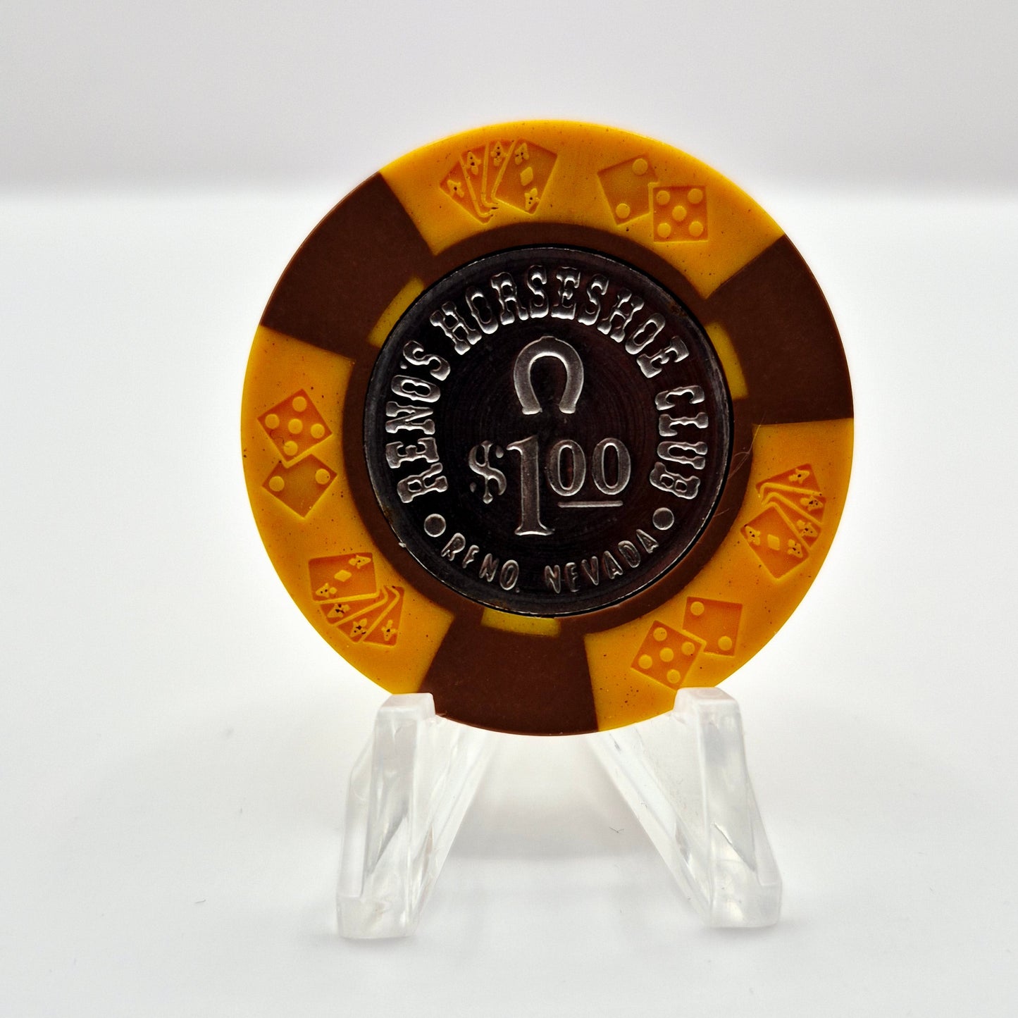 Horseshoe Club Casino Reno Nevada 1970's  $1 Casino Chip N5193