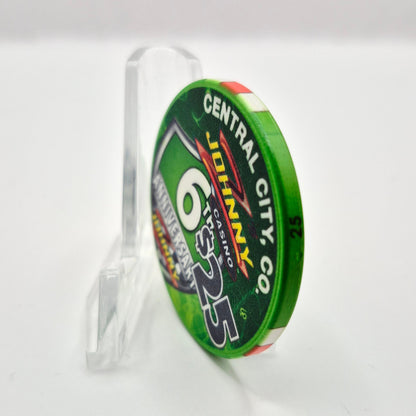 Johnny Z's Casino Central City Colorado 2016 6th Anniversary $25 Casino Chip