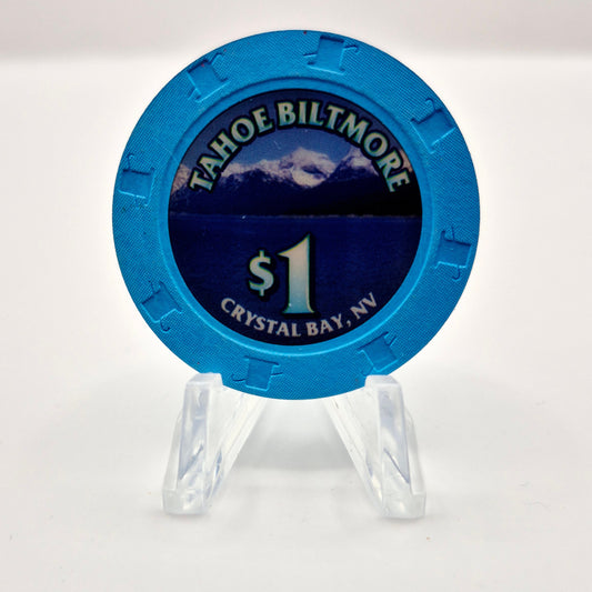 Tahoe Biltmore Lodge Casino Crystal Bay Nevada 2002 $1 Casino Chip V9875
