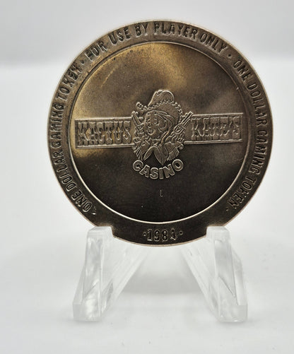 Kactus Kates Casino Clark County Nevada 1984 $1 Slot  Token