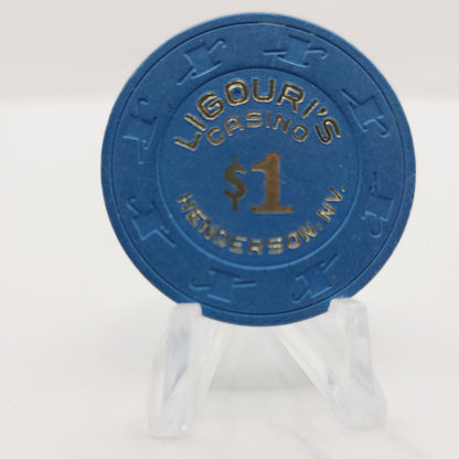 Ligouri's Restaurant Casino Henderson Nevada 1984 $1 Casino chip N1872 *Circulated
