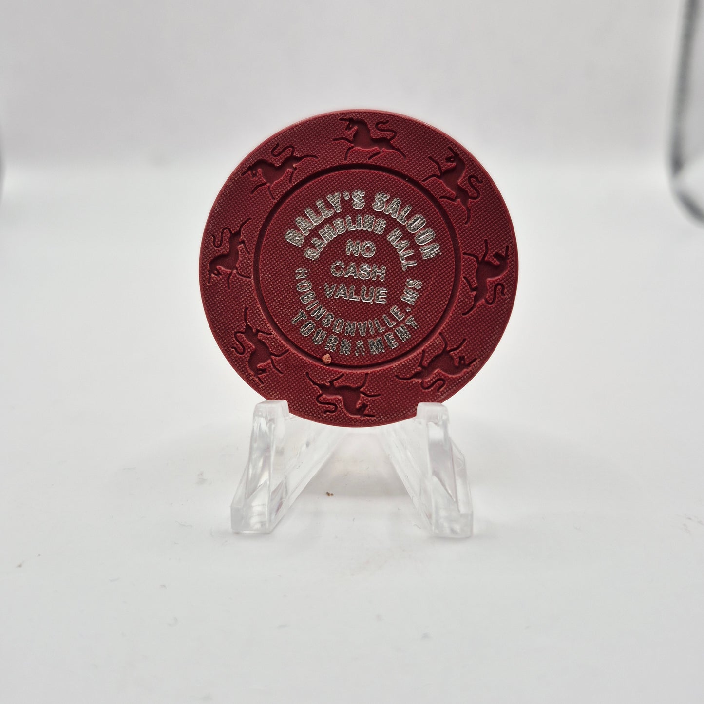 Bally's "Riverboat" Casino Robinsonville Mississippi, NCV Dark Red Tournament Casino Chip