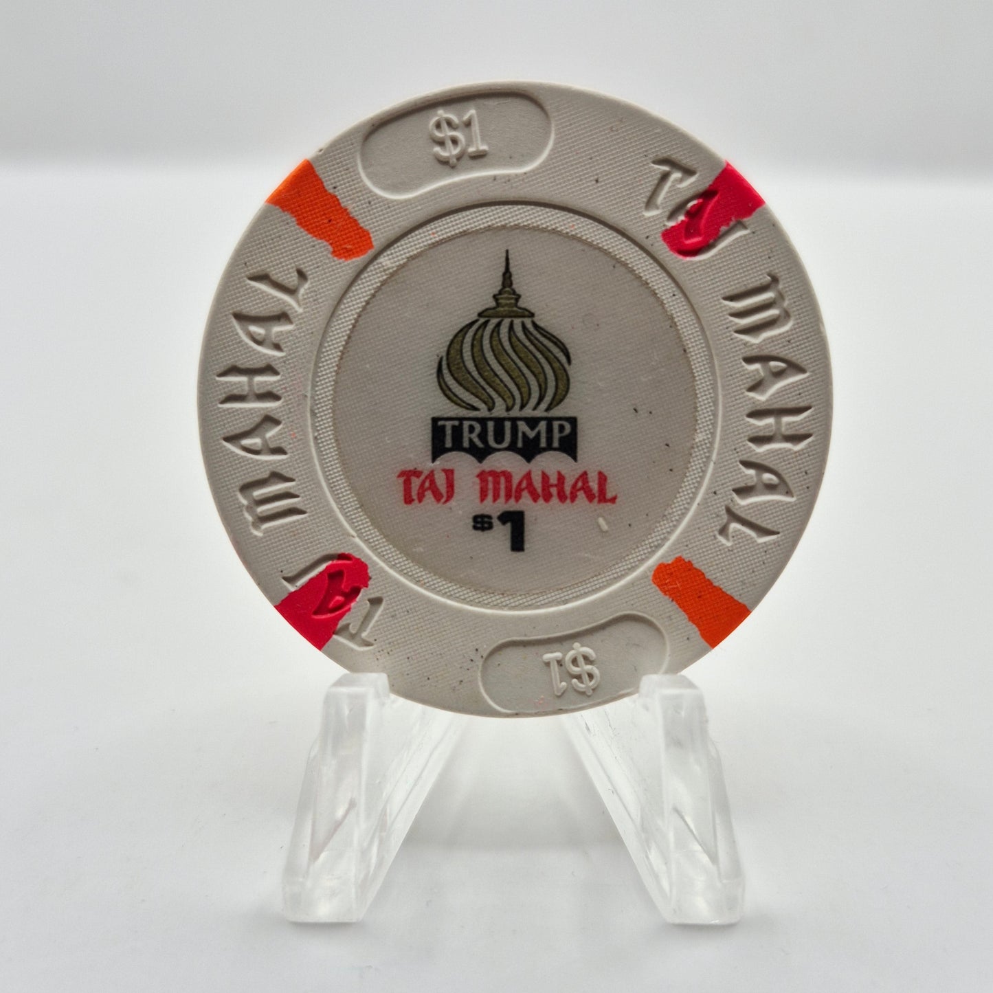 Trump Taj Mahal Casino Atlantic City New Jersey $1 Casino Chip *Circulated