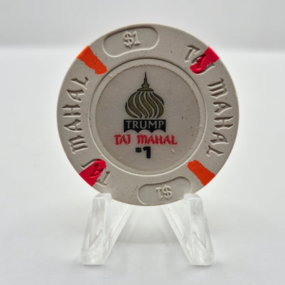 Trump Taj Mahal Casino Atlantic City New Jersey $1 Casino Chip *Circulated