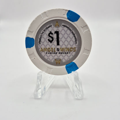 Angel of the Winds Casino Arlington Washington 2018 $1 Casino Chip